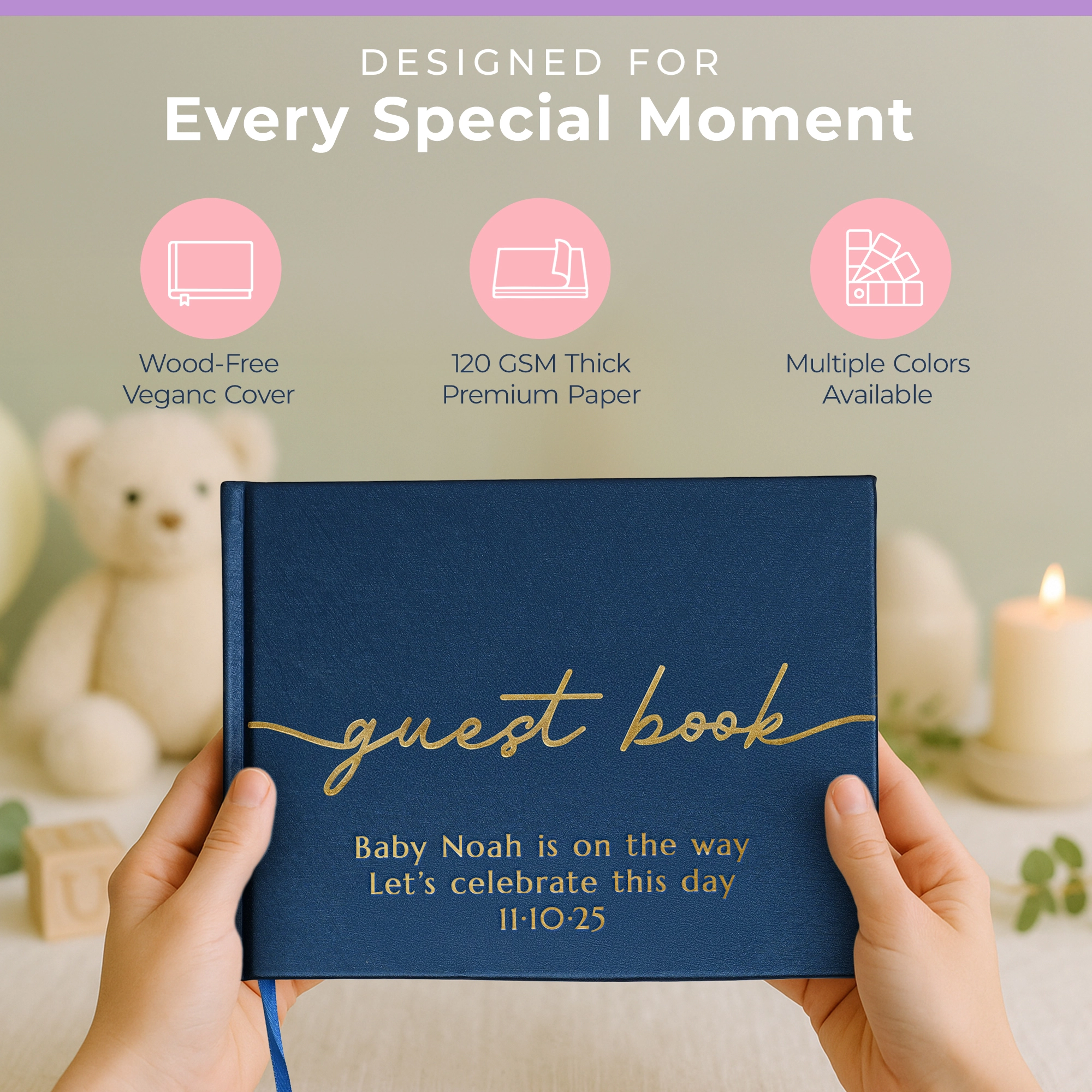 All Occasion Guestbook - Sapphire Blue hover